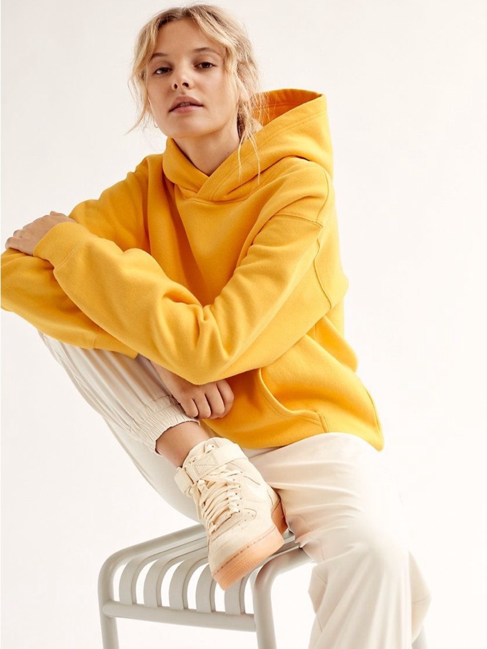 TNA Golden Yellow Fleece Hoodie